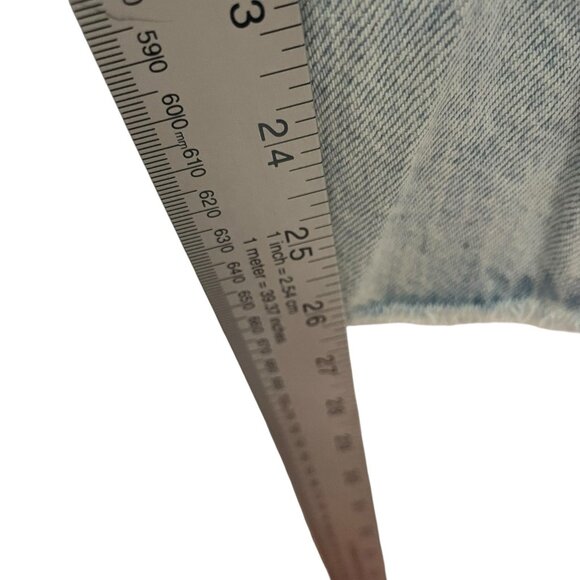 Frame After Jeans Women 26 Le Jane Crop Raw hem Luster Straight Leg wide Boho - Picture 5 of 9